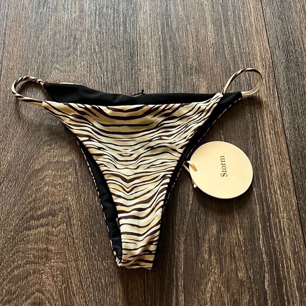 Tiger Print Bikini Bottom